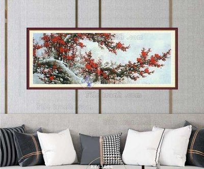 Hình ảnh file gốc in lụa File tranh hiện đại pha lê gương KF63886