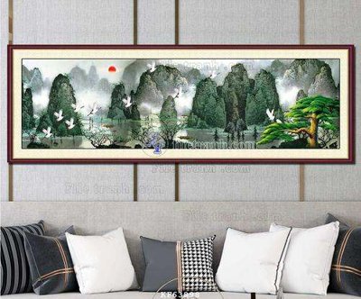 File ảnh File tranh hiện đại pha lê gương KF63898 (gốc) cho trang trí nhà hàng