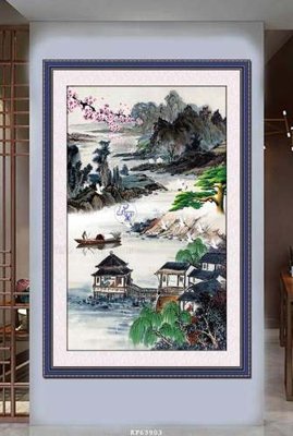 Tải file File tranh hiện đại pha lê gương KF63903 (PSD) cho in tranh 3D