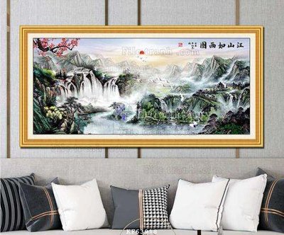 Tải file tranh gốc File tranh hiện đại pha lê gương KF63918 chất lượng cao