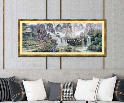 File tranh gốc in trần nhà File tranh hiện đại pha lê gương KF63920 3D