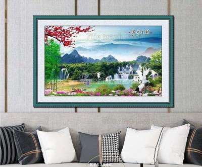 File tranh File tranh hiện đại pha lê gương KF63946 (gốc) chủ đề thành phố