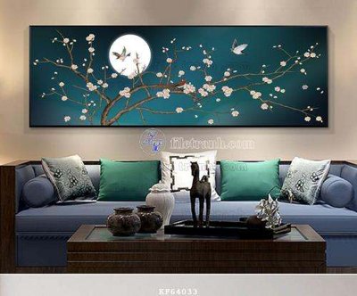 File tranh File tranh hiện đại pha lê gương KF64033 (bản gốc) treo tường