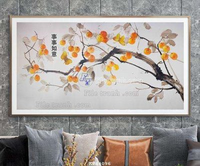 File in mica File tranh hiện đại pha lê gương KF64096 (bản gốc) siêu trong