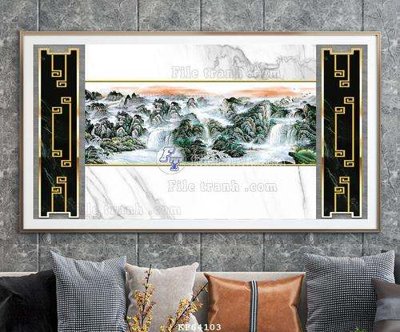 File gốc File tranh hiện đại pha lê gương KF64103 (ảnh chi tiết) để in ấn