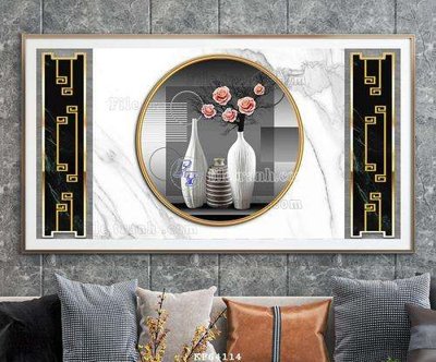 Tải file File tranh hiện đại pha lê gương KF64114 (gốc) chủ đề tâm linh