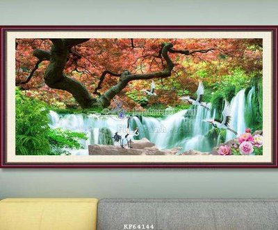 File ảnh File tranh hiện đại pha lê gương KF64144 (gốc) in PP, decal