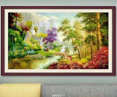 Tải file File tranh hiện đại pha lê gương KF64177 (gốc) làm tranh trang trí