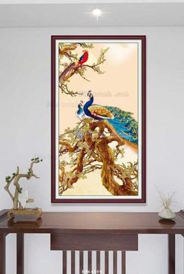 File gốc File tranh hiện đại pha lê gương KF64199 (in lụa) cao cấp