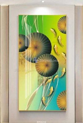 File tranh File tranh hiện đại pha lê gương KF64214 (bản gốc) trang trí văn phòng