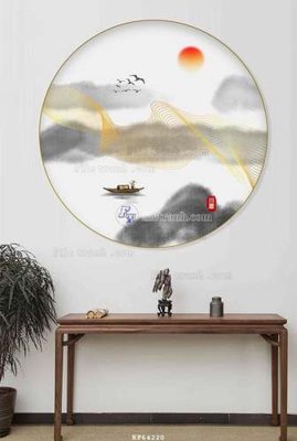 Cung cấp file tranh gốc File tranh hiện đại pha lê gương KF64220 độc quyền