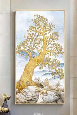 Tải file File tranh hiện đại pha lê gương KF64226 (gốc) làm file tranh quảng cáo