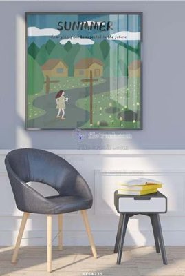 File in ấn File tranh hiện đại pha lê gương KF64235 chuyên nghiệp