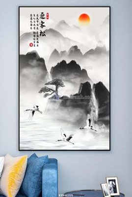 Ảnh gốc File tranh hiện đại pha lê gương KF64255 (độ nét cao) in mica