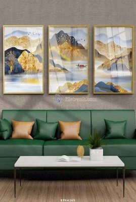 File tranh File tranh hiện đại pha lê gương KF64265 (ảnh gốc) in trần xuyên sáng