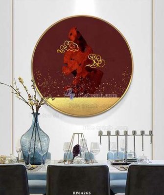 File tranh File tranh hiện đại pha lê gương KF64266 (gốc) in vải canvas