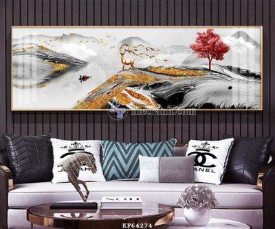 File gốc File tranh hiện đại pha lê gương KF64274 (in tráng gương) ốp tường
