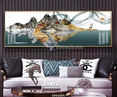 File in ấn cao cấp File tranh hiện đại pha lê gương KF64285 (file gốc)