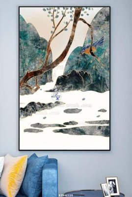 Tải file PSD File tranh hiện đại pha lê gương KF64320 (nguyên layer) để in