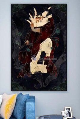 File PSD File tranh hiện đại pha lê gương KF64325 (nguyên bản) cho thiết kế