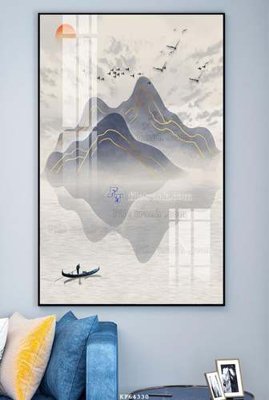 File gốc File tranh hiện đại pha lê gương KF64330 (PNG) không nền chất lượng