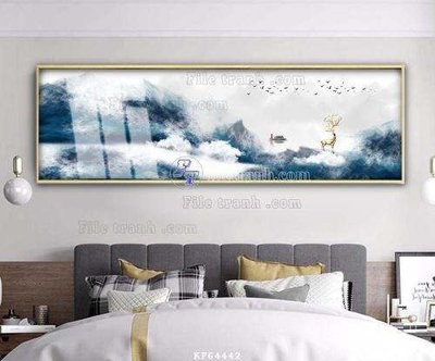 File gốc File tranh hiện đại pha lê gương KF64442 (cho in ấn) độc quyền