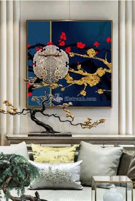 File PSD File tranh hiện đại pha lê gương KF64457 (bản gốc) độ phân giải cao