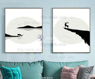 File tranh File tranh hiện đại pha lê gương KF64470 (ảnh gốc) độc quyền