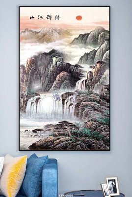 File gốc File tranh hiện đại pha lê gương KF64500 (in mica) làm quà tặng