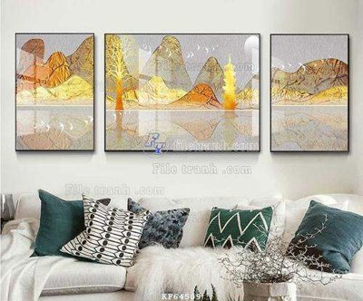 Tải file gốc File tranh hiện đại pha lê gương KF64509 (bản PSD) gốc