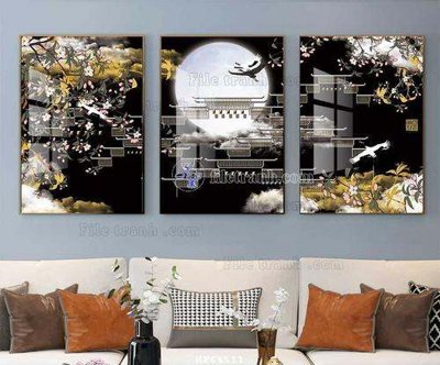 Download file File tranh hiện đại pha lê gương KF64511 (gốc) in mica ốp bếp