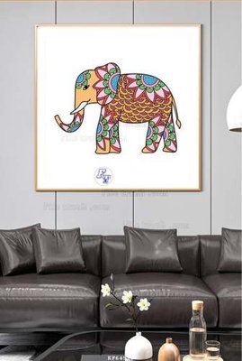 File tranh File tranh hiện đại pha lê gương KF64523 (bản gốc) in lụa dán tường