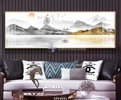 File tranh File tranh hiện đại pha lê gương KF64541 (gốc) in vải canvas