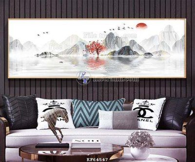 File gốc File tranh hiện đại pha lê gương KF64547 (in mica) làm quà tặng