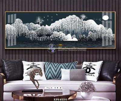 File PSD File tranh hiện đại pha lê gương KF64550 (nguyên bản) cho thiết kế