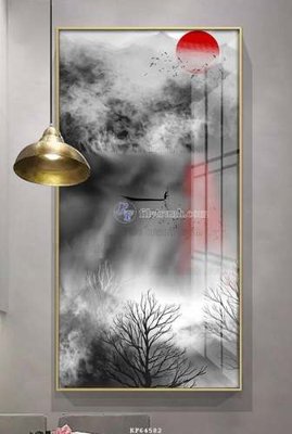 File tranh gốc PSD File tranh hiện đại pha lê gương KF64582 còn nguyên layer