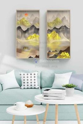 Ảnh mô tả file gốc in mica File tranh hiện đại pha lê gương KF64588