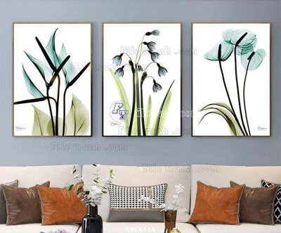 File in ấn File tranh hiện đại pha lê gương KF64614 chuyên nghiệp