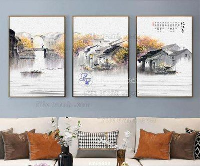 Ảnh gốc File tranh hiện đại pha lê gương KF64650 (độ nét cao) in tráng gương