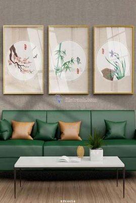 File in mica File tranh hiện đại pha lê gương KF64654 (bản gốc) siêu trong