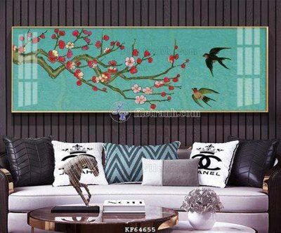 File tranh gốc File tranh hiện đại pha lê gương KF64655 (bản quyền) file PSD