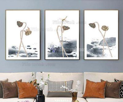 File in trần File tranh hiện đại pha lê gương KF64659 (bản gốc 3D) sống động