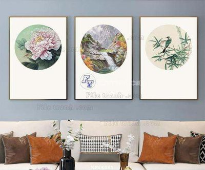 Download file File tranh hiện đại pha lê gương KF64665 (chất lượng in ấn)