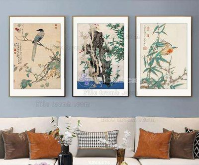 File gốc File tranh hiện đại pha lê gương KF64676 (in lụa) cao cấp