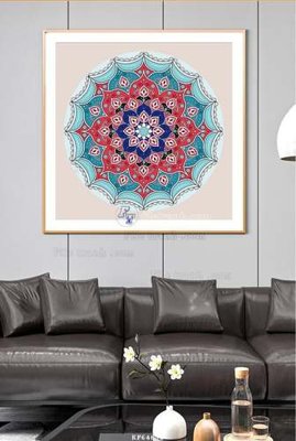 File gốc File tranh hiện đại pha lê gương KF64696 (chuẩn màu) cho in offset