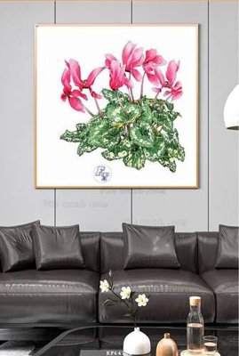 File in trần File tranh hiện đại pha lê gương KF64702 (bản gốc) mây trời