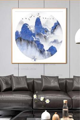 File gốc File tranh hiện đại pha lê gương KF64765 (trang trí) phòng làm việc