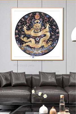 File tranh File tranh hiện đại pha lê gương KF64769 (gốc) chủ đề thiên nhiên