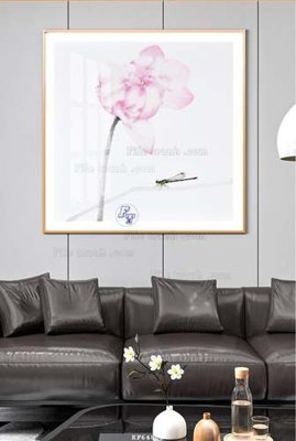 File gốc File tranh hiện đại pha lê gương KF64803 (in lụa) trang trí tường