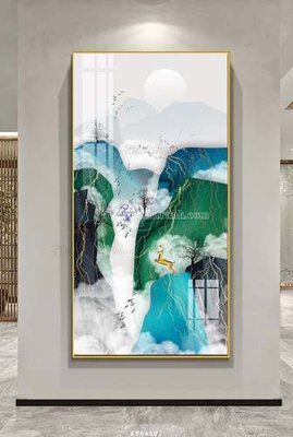 File gốc File tranh hiện đại pha lê gương KF64807 (in tráng gương) nghệ thuật